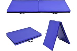 Dreamade Tappetino Fitness Pieghevole da Ginnastica Tappeto da Esercizio 180X60X3,8cm