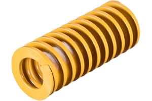 sourcing map Ressort de Compression Moule Estampage Spirale Charge Légère 30mm OD 70mm Long Jaune