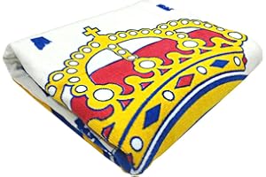 JYC CREATIVE Toalla de Real Madrid, Productos Exclusivos para Fans del Madrid, Regalos Ideales para Aficionados del Fútbol, Accesorios, 100% Algodòn (Model 1)