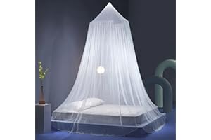 FORHOME Mosquito Net, Bed Canopy Bed Tent Large Dome Hanging Bed Net White Pop-Up Net for Travel Single Double Bed King Size Princess Crib Great, Indoor Outdoor Use 0.6 * 2.5 * 11m