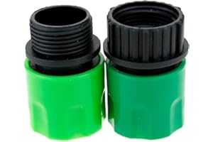 Topways® Garden Hose Adaptors Connector Expandible manguera de jardín masculino y femenino adaptadores de conector para Tap y spray Verde