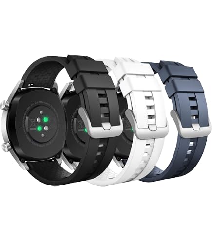 MIJOBS 2 Pezzi Cinturini in Silicone Compatibile con Huawei GT 6Pro / GT6 / 5Pro / GT5 / GT4 46 mm Polsini Sportivi Sostituzione Cinturino in Silicone Impermeabile, 22 mm MIJOBS 2 Pezzi Cinturini in Silicone Compatibile con Huawei GT 6Pro / GT6 / 5Pro / GT5 / GT4 46 mm Polsini Sportivi Sostituzione Cinturino in Silicone Impermeabile, 22 mm