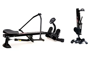 JK Fitness JK5072, Rameur refermable Unisexe Adulte, Noir, Unique