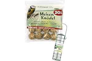 ERDTMANN'S Bolas de sebo Erdtmann sin red ni alimentador, paquete de 20