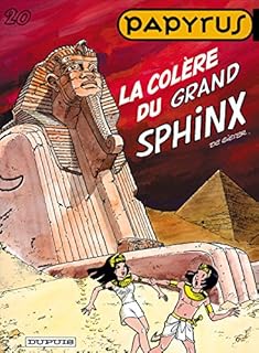 jaquette livre Papyrus, tome 20 : la colère du grand Sphinx