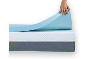 Ferlex - Topper Viscoelástico 5 cm | 80x190 cm | Partículas de Gel | Sobrecolchón | Topper para colchón y sofá