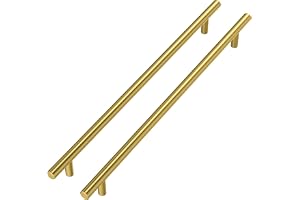 Guldvarm 5 stycken lådhandtag guld dörrhandtag guld skåphandtag guld -LS201GD256 handtag för köksskåp guld kökshandtag 256 mm