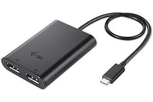 i-tec USB-C a DisplayPort Dual Video Adapter 2x Display Port 4K Ultra HD Compatible con Thunderbolt 3