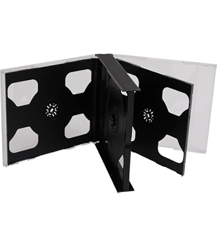 25 Custodie CD Doppie Slim Trasparenti Hama - Risparmio Spazio 75%