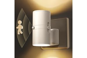 LOHAS-LED luce notturna sensore movimento, 1 pezzo, luce notturna da presa con 3 modalità (ON/AUTO/OFF), bianco caldo 3000K, luminosità regolabile 0-100LM per corridoio, cucina, bagno, camera da letto