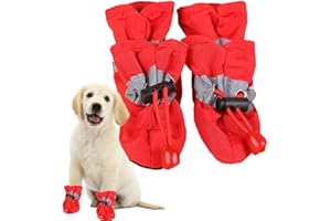 Kelburn Chaussures pour Petits Chiens | Bottes de Pluie pour Chien Chaussures pour Chien - Bottes et protège-Pattes pour Chien Hot Pavement avec Cordon de Serrage réglable, Chaussure imperméable