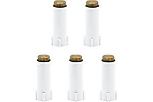 VARIOSAN 15990 Lot de 5 bouchons de construction, 1/2", blanc, filetage en laiton