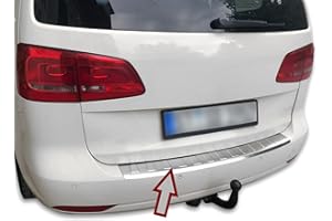 ‎RECAMBO Ladekantenschutz Edelstahl MATT kompatibel für VW TOURAN 1T3 | 2010-2015 | mit Abkantung | premium Qualität von RECAMBO