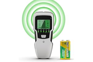 LUXOPALOPI 5 in 1 Stud Finder Wall Scanner, Electronic Stud with LCD Display & Audio Alarm for Wood AC Wire Metal Studs Cable Joist Detection