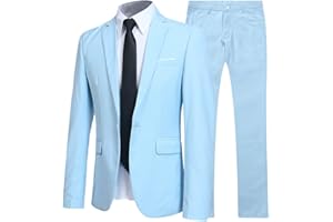 Allthemen Anzug Herren Anzüge Slim Fit 2 Teilig Business Herrenanzug Sakko Hose