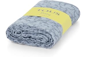 TOUS BABY - Muselina Estampada para tu Bebé. 118x98 cm. (MuseHK Celeste)
