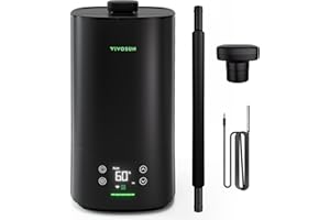 VIVOSUN Humidificateur d'air pour plantes 5L Humidificateur intelligent Plantes, AeroStream H05 24dB Silencieux Brume fraîche 360° 50H Remplissage facile Ultrasons Conçu pour tentes de culture et box