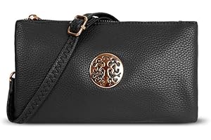 HIPSTER FASHION DESTINATION Women's Small Clutch, Cross Body, Shoulder Bag with Wristlet and Long Adjustable Shoulder Strap