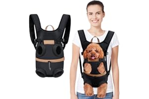 Lekeinchi Mochila del Perro Transporte para Mascotas,Mochila Ajustable para Mascotas, Mochila para Perros y Gatos, Bolsa de Viaje de Seguridad, Piernas hacia Afuera Pequeños Gatos Mochilas de Viaje