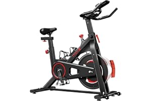 Vélo d'appartement 150 kg Vélo Fitness Vélo d'appartement Magnétique Silencieux avec Ecran LCD Résistance Ajustable Entraînement Cardio à la Maison Support de la Tablette