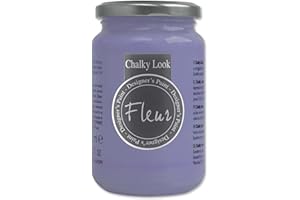 FLEUR DESIGNER'S PAINT | Pittura ad Acqua, Effetto Gesso Naturale, Extra Opaca, Fleur Chalky F71, Colore Lavender Blue, Made in Italy, Formato da 330 ml