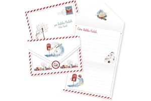LINA OFFICINE GRAFICHE CREATIVE letterina per Babbo Natale Pupazzo di Neve con Cassetta Lettere