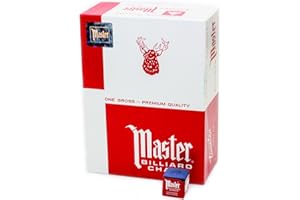 IMPERIAL Master Billiard Pool Chalk, Pack of 144 Cubes, Blue, with Protective Box - Professional Billiards Chalk for Smooth, Even Coating on Cue Tip - Pool Table Accessories Gifts for Men