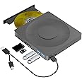 5 in 1 External DVD Player For Laptop with LightScribe DVD Burner CD Rom External CD/DVD Drive For PC Usb 3.0 External DVD Drive, DVD Reader Disc Player Fit for Windows XP/7/8/10/11 Mac Laptop Desktop