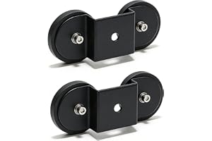 Uppsättning av 2 magneter, gummerade hållare för LED-arbetsstrålkastare: universell magnetisk biltakhållare, ljuslisthållare