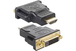 TLY TECHLY- HDMI Male to DVI Female Adapter IADAP HDMI-606 vers, Noir, Taille Unique