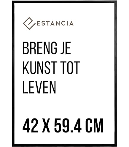 Americanflat 9x9 Fotolijst in zwart - Composiet Hout met Shatter
