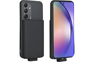 FRATERNIZE Schutzhülle mit Ladegerät für Samsung Galaxy A73 5G 5000 mAh, tragbare Ladehülle, wiederaufladbar, erweiterter Schutz, Akku-Ladegerät, externer Akku