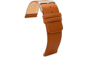 diloy Lederarmband für klassische Uhr – Glattes Rindsleder ohne Nähte, minimalistisches Design – Größen 18mm, 20mm, 22mm, 24mm, 26mm, 28mm, 30mm 327