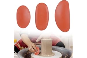 BOTUK 3Pcs Soft Pottery Clay Ribs Enhanced Comfort Silicone Multi-Purpose Pottery Tools Make The Creative Process Easier and More Enjoyable for Pottery and Clay for Pottery Clay Artists Modeling