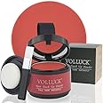 VOLLUCK Root Cover up Powder, Non-greasy Hairline Powder for Concealing Hair Loss and Cover Gray Roots, Long-lasting Waterproof Root Touch up Powder for Women Men (Red)