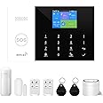 XNY 4G and WiFi Wireless Home Alarm System, 8-Piece-Kit DIY Burglar Alarm System for Home Security with App Control, Door Window Sensor, Motion Detector,Work with Google Assistant and Alexa