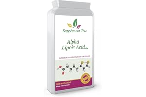 SUPPLEMENT TREE Alpha Lipoic Acid 300mg 120 Capsules - Easy to take Daily ALA Supplement - UK Manufactured GMP Guaranteed Quality