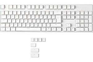 YMDK Pudding German ISO QWERTZ Double Shot PBT Shine Through OEM Profile Keycap Set Suitable for MX Switches 108 87 61 Mechanical Keyboard