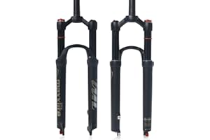 ZTZ MTB Fork 26 27.5 29 inch MTB Suspension Fork Travel 120mm,1-1/8 Straight Tube/Tapered Tube Mountain Bike Forks(Manual Lockout - Remote Lockout)