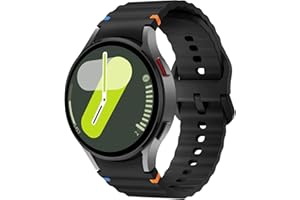 MYAPULUA for Samsung Galaxy Watch 7/6/5/4/FE Strap 40mm 44mm/Galaxy Watches 6 Classic Strap 47mm 43mm/Galaxy-Watch 4 Classic 46mm 42mm/Watches 5 pro 45mm,Silicone Sport Straps No Gap Band Armband Men Women