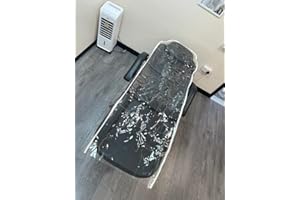 GENERIC Premium Plastic Cover for Electric Beauty Bed - Cover for Home Offices, Spa Shops, Hotel, and Hospital Beds, Durable, Hygienic, and Easy to Clean - (Clear with White Trim)