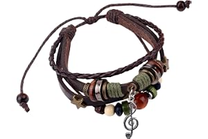 Fairy Grunge Armband, Stapelbart Läder Musikarmband Flätat Pärlarmband Handgjorda Pärlarmband Grunge Smycken Estetiska Fairyc