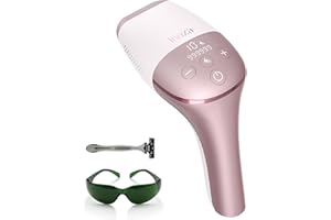 INNZA Epilatore Luce Pulsata a Casa 999,999 Flash Epilatore Laser Peli Donna indolore 10 Energia Livelli e Energia totale 24 Joule Depilatore Luce Pulsata per Viso,Corpo,Schiena,Gambe,Linea