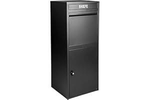 Ondis24 Korona - Caja para paquetes de 1 puerta (103 cm, color negro)