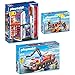 Produktbild PLAYMOBIL® City Action 3er Set 5361 5337 5397 Feuerwehrstation + Flughafenlöschfahrzeug + Brandeinsatz mit Löschpumpe