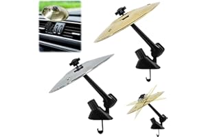 GAROMIA Car Crash Becken 2 Stück Auto Schlagzeug Becken Mini Schlagzeug Trommel Lüftungsschlitz Becken Schlagzeug Auto für Dekoration Musikliebhaber