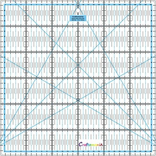 Quilting Patchwork Ruler Rotary Craft Square Metric - 30 x 30cm