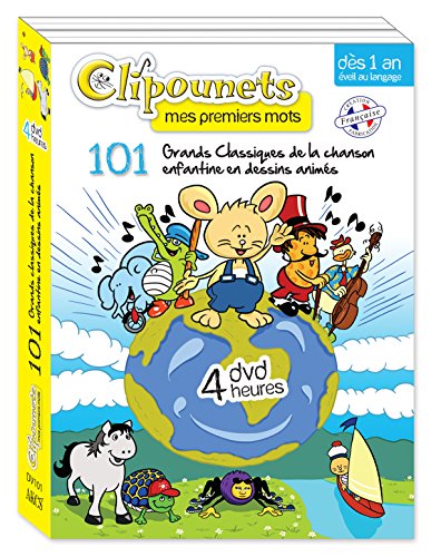 Book's Cover of Les Clipounets Coffret 4 DVD