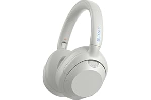‎SONY Sony ULT WEAR Bezprzewodowe Słuchawki Bluetooth z ULT POWER SOUND, Głęboki Bas, Redukcja Hałasu ANC, Rozmowy tel., Bateria do 30 godz., Kompatybilne z iOS i Android, Białe