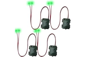 Sunwuun 4 Stück Halloween LED Leuchtende Augen für Halloween Deko Kostüm Cosplay Masken,Totenköpfe,LED Augen Dekoration